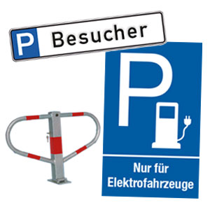 Parkplatzschilder und Parkverbote