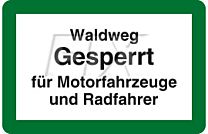 Waldweg gesperrt!