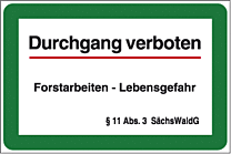 Durchgang verboten