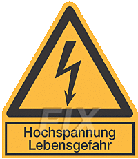 Hochspannung Lebensgefahr