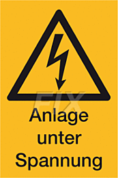 Anlage unter Spannung