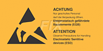 Elektrostatisch gefährdete Bauelemente