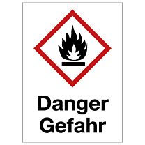 Entzündlich - Danger / Gefahr