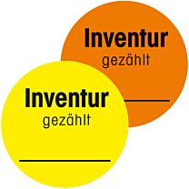 Inventuraufkleber - gezählt