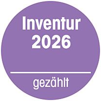 Inventuraufkleber 2024 grün - gezählt