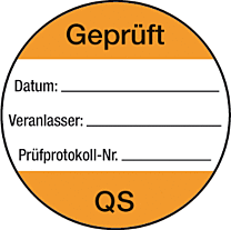 Zustands-Plakette: QS Geprüft