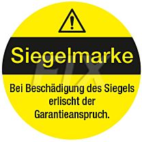 Siegelmarke für Garantieanspruch