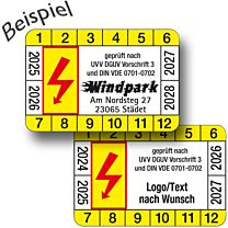 Elektro - Prüfsiegel, Layout 8