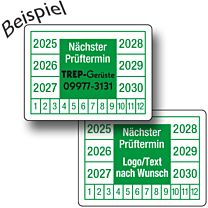 Prüfsiegel - Nächster Prüftermin, Layout 9