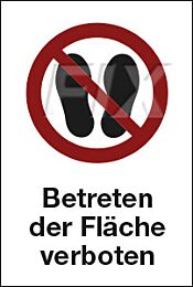 Betreten der Fläche verboten