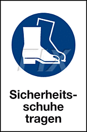 Sicherheitsschuhe tragen