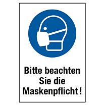 Maskenpflicht beachten