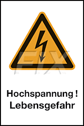 Hochspannung! Lebensgefahr