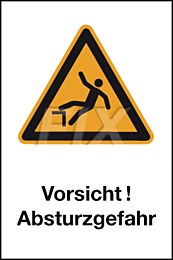 Vorsicht! Absturzgefahr