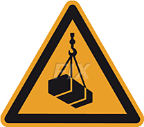 Warnung vor schwebender Last