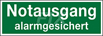 Notausgang alarmgesichert