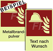 Brandbekämpfung mit Text nach Wunsch -langnachl.