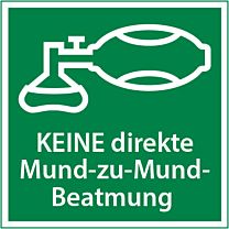 Keine direkte Mund-zu-Mund-Beatmung