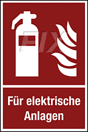 Feuerlöscher für elektr. Anlagen