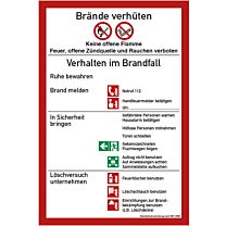 Verhalten im Brandfall gem. DIN 14096