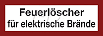 Feuerlöscher für elektrische Brände