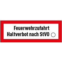 Feuerwehrzufahrt Halteverbot nach StVO