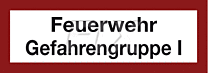 Feuerwehr Gefahrengruppe I