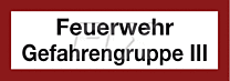 Feuerwehr Gefahrengruppe III