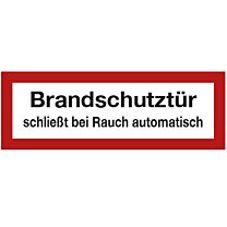 Brandschutztür schließt bei Rauch automatisch