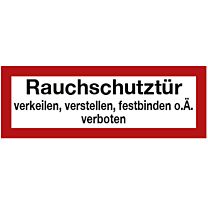 Rauchschutztür, verkeilen... verboten