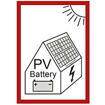 Hinweis auf Photovoltaikanlage