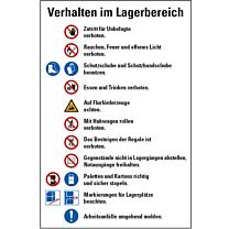 Verhalten im Lagerbereich