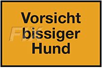 Vorsicht bissiger Hund