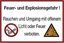 Feuer- und Explosionsgefahr!