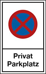 Halteverbot: Privat Parkplatz