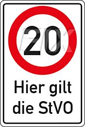 20 km/h - StVO