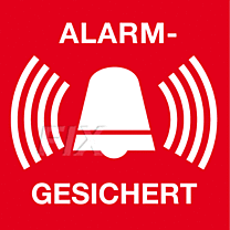 Achtung alarmgesichert