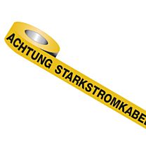 Trassenwarnband: Achtung Starkstromkabel