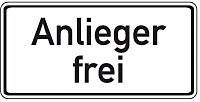 Anlieger frei