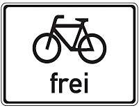 Radfahrer frei