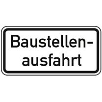 Baustellenausfahrt