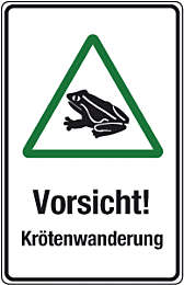 Vorsicht! Krötenwanderung