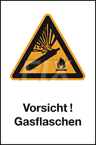 Vorsicht! Gasflaschen