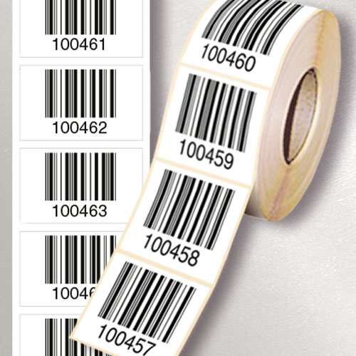 Barcode - Strichcode - fortlaufend nummeriert mit Klarschrift