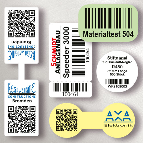 unterschiedliche Barcodes - teilweise mit Logo