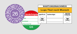 Prüfplaketten-QS-Wartung